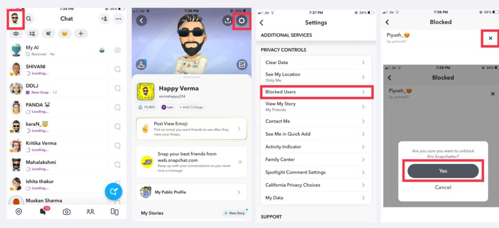 Snapchat Screenshot blocking User, how to unblock someone on snapchat 